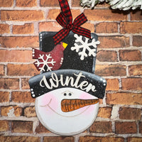Winter Bird Snowman Ornament