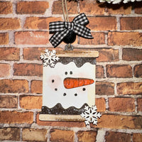Mini S’more Snowman Ornament